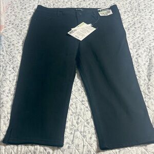 NWT D Jeans Black Cropped denim Pants 16w